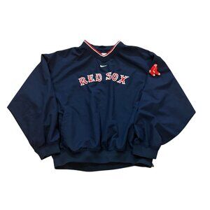Nike Team Boston Red Sox MLB Center Swoosh Windbreaker Jacket Blue Men's Large